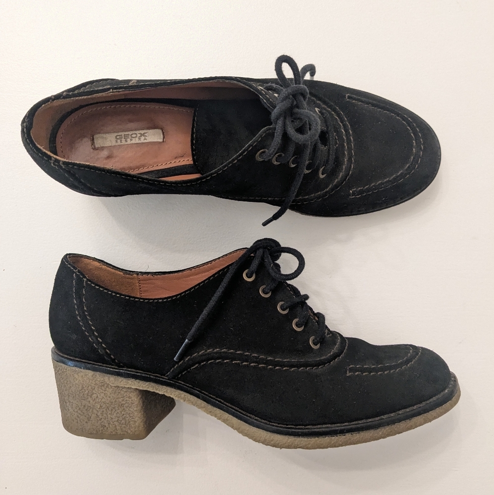 GEOX Suede Oxford Shoes